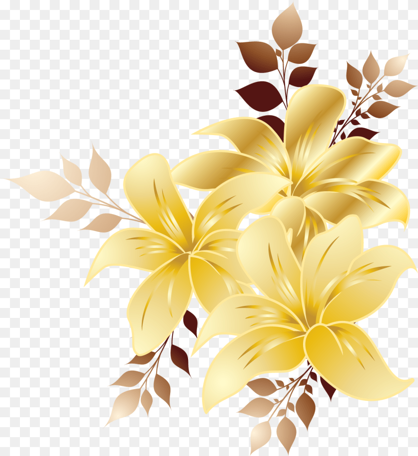 Blue Flower Corner Border Blue Flowers Background, Art, Floral Design, Graphics, Pattern Sticker PNG