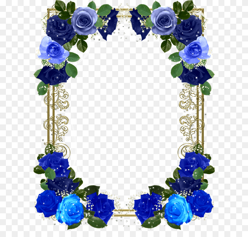 Blue Flower Crown, Plant, Rose Transparent PNG