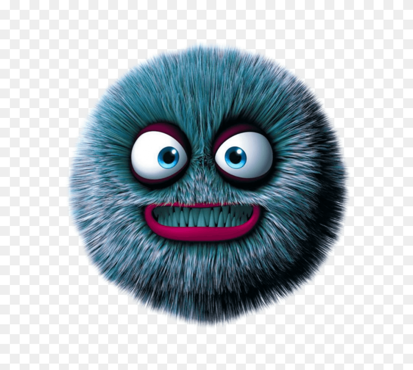 918x816 Blue Fluffy Monster Cute Sweetmonster Monstruo Peludo, Graphics, Modern Art HD PNG Download