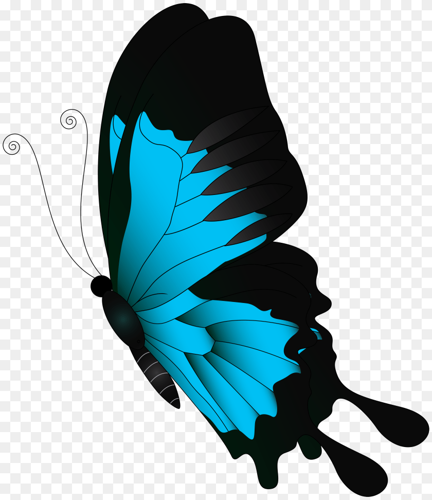 4323x5000 Blue Flying Butterfly Clip, Animal, Bird, Jay, Art Clipart PNG
