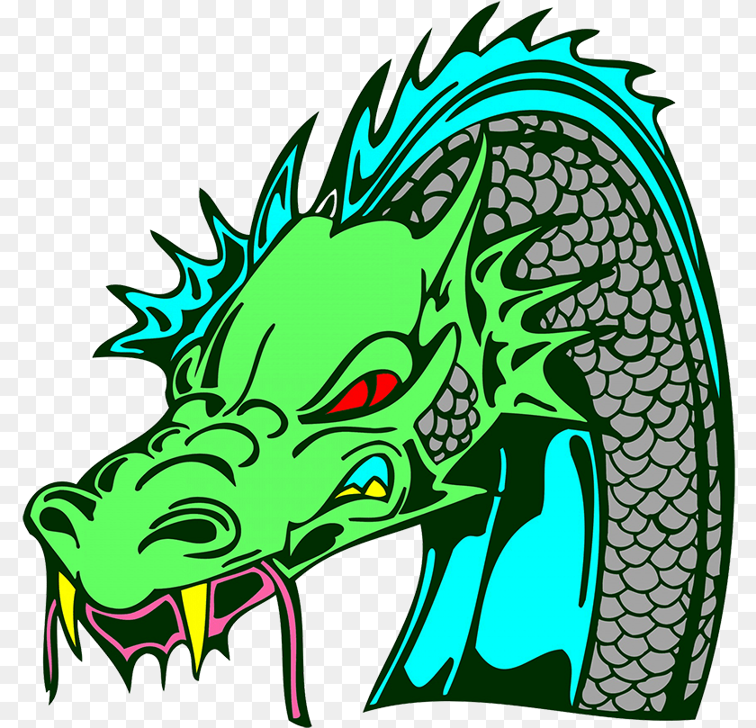 793x809 Blue Flying Dragon Clipart Green Dragon Head, Face, Person, Animal, Horse Transparent PNG