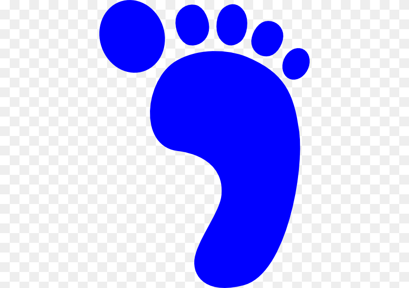 432x593 Blue Foot Clip Art, Footprint PNG