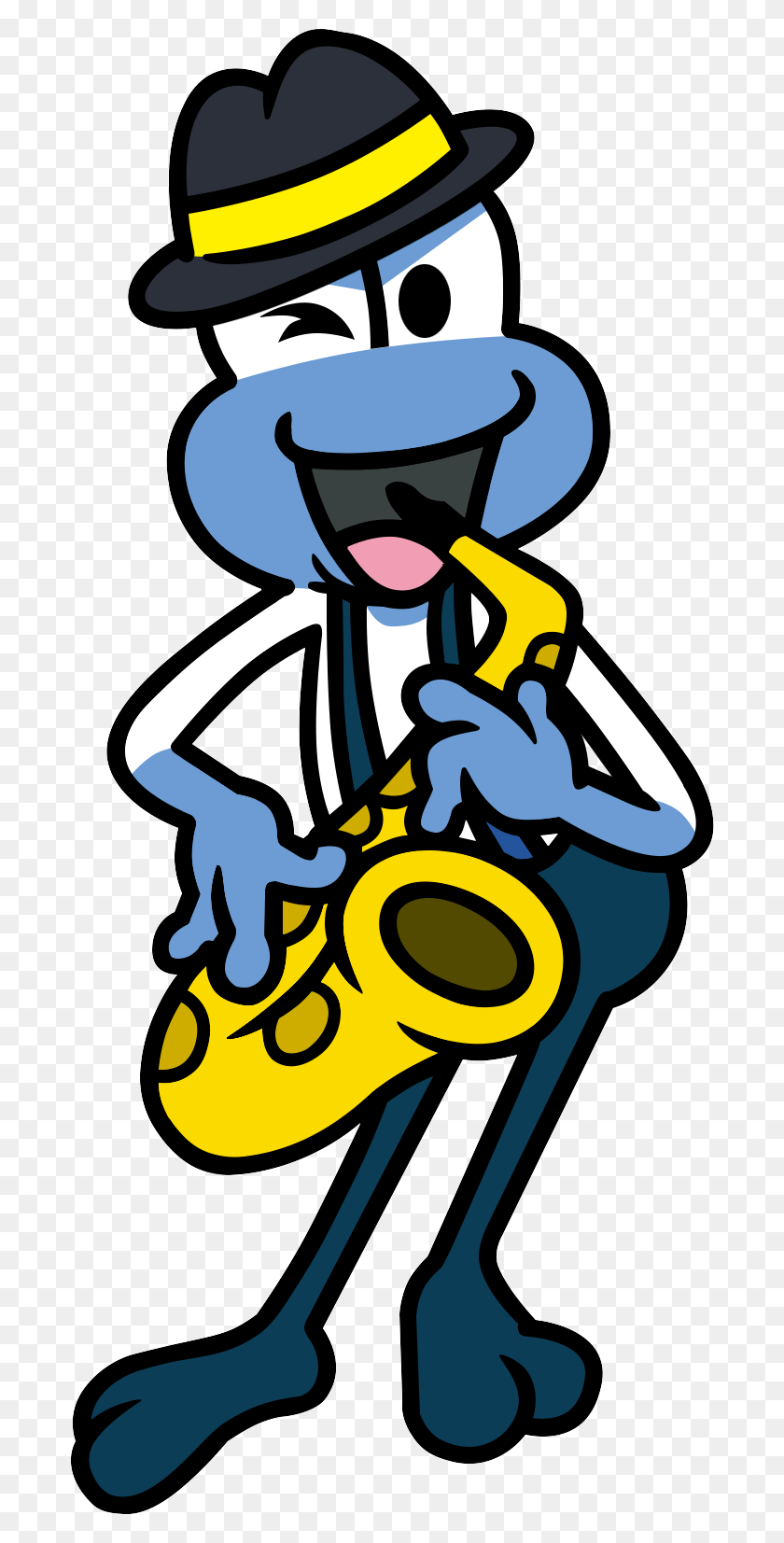 690x1593 Blue Frogette Sax Rhythm Heaven, Leisure Activities, Saxophone, Musical Instrument HD PNG Download