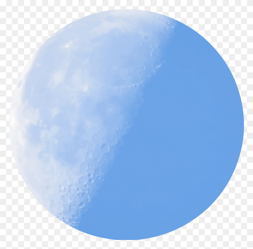 800x786 Голубая Полная Луна Клипарт Луна При Дневном Свете, Природа, На Открытом Воздухе, Космическое Пространство Png Скачать