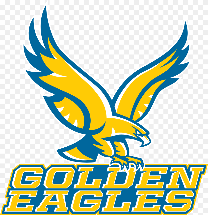 2107x2176 Blue Golden Eagles Logo, Emblem, Symbol, Animal, Fish PNG