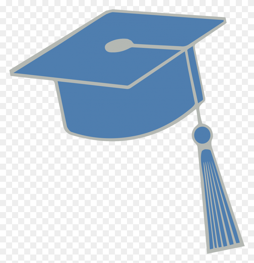 1735x1798 Descargar Png Sombrero De Graduación Azul Graduación, Texto, Símbolo De Reciclaje, Símbolo Hd Png