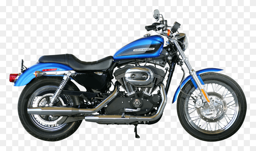 1659x929 Синий Мотоцикл Harley Davidson, Вид Сбоку Le Pera King Cobra Seat Sportster, Автомобиль, Транспорт, Колесо Hd Png Скачать