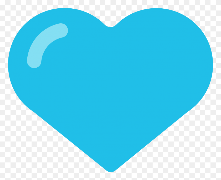 1999x1607 Синее Сердце Значок Бирюзовое Сердце Клипарт, Подушка, Подушка, Воздушный Шар Png Скачать
