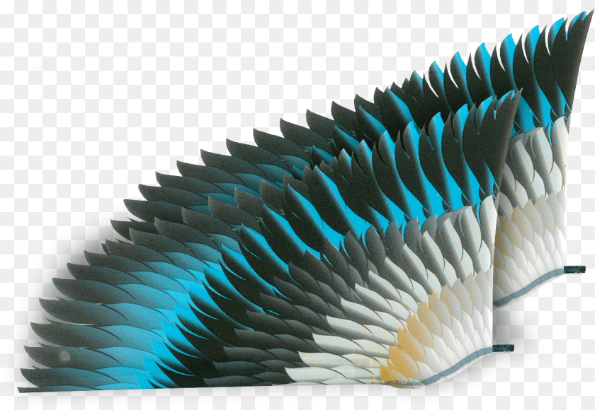 Blue Horizon Wings Benzhou, Art, Paper, Plant, Pattern Sticker PNG