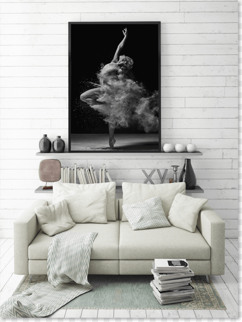 Blue Interior Design Mockup, Architecture, Living Room, Indoors, Home Decor PNG