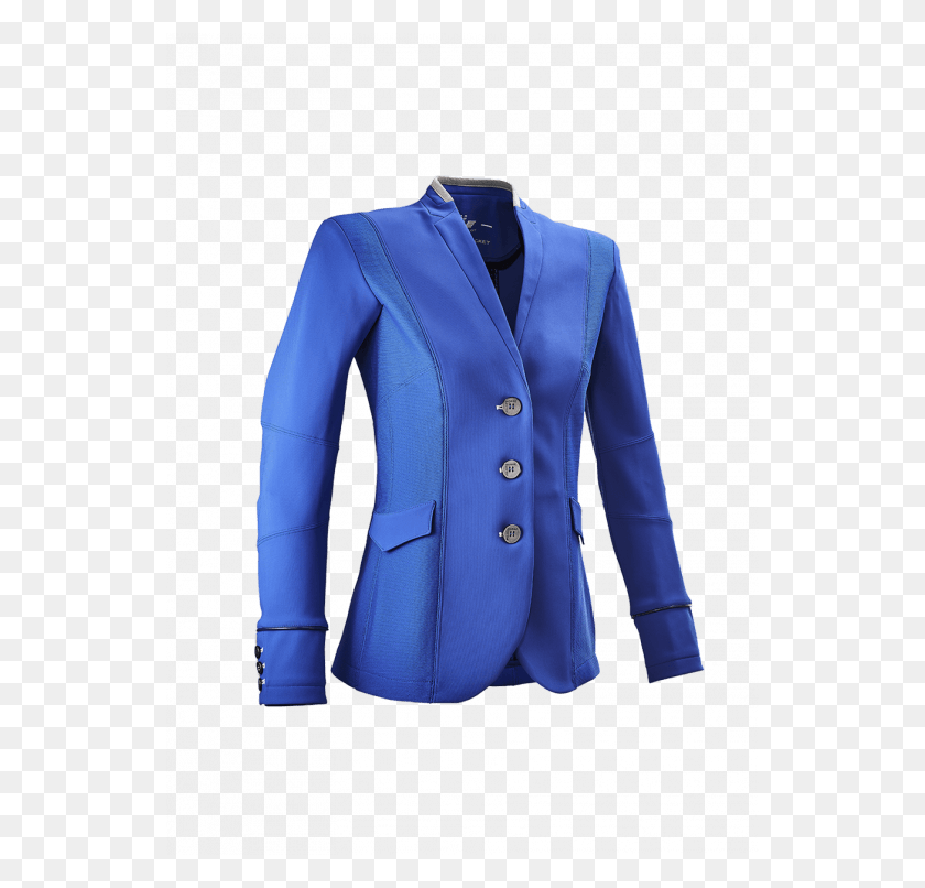 538x746 Descargar Png Blue Jackets Logo Veste Horse Pilot Bleu Roi Png