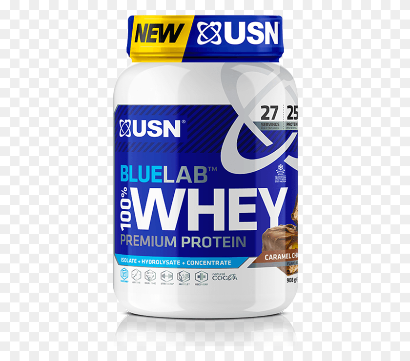 380x680 Blue Lab Whey Pr Usn Blue Lab Whey, Label, Text, Beverage HD PNG Download