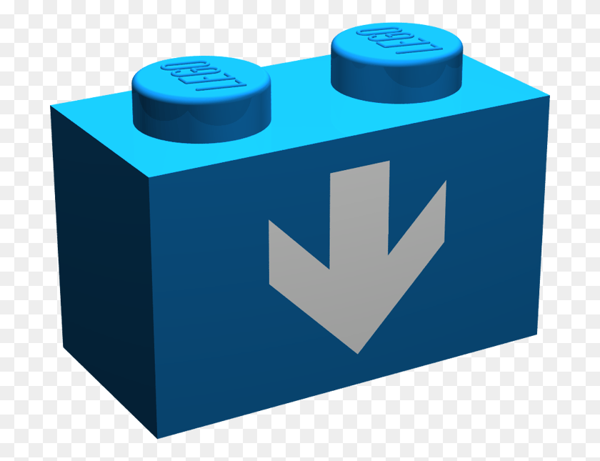 701x585 Descargar Png / Ladrillo De Lego Azul Png