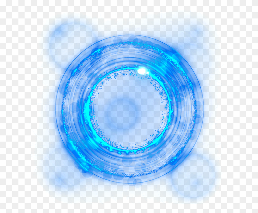 651x632 Blue Light Ring Effect Free Hq Clipart Blue Light Background, Water, Outdoors, Nature HD PNG Download