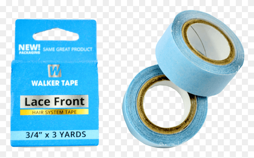 1079x640 Blue Liner Lace Front Tape 34 X 3 Yards Box Sealing Tape, Label, Text HD PNG Download