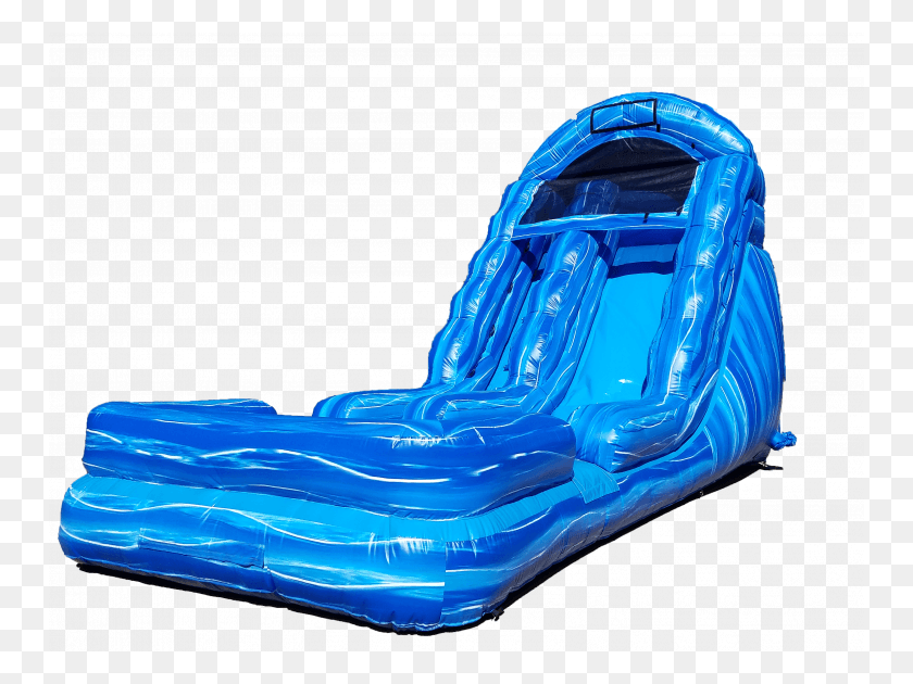 750x570 Blue Marble Water Slide Inflatable, Toy HD PNG Download