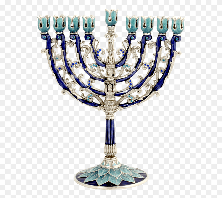 564x690 La Menorah Azul, Lampara De Araña, Lampara, Cristal Hd Png