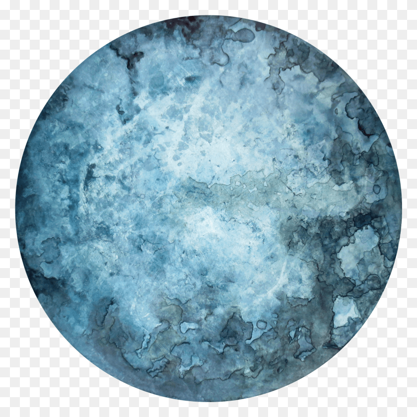 2077x2077 Blue Moon Circle HD PNG Download
