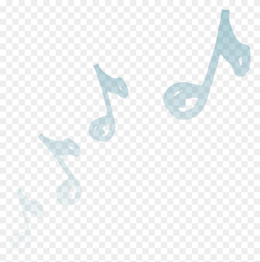 1325x1334 Blue Music Notes Blue Music Notes Faded 2blue Music Tool, Text, Alphabet, Symbol HD PNG Download