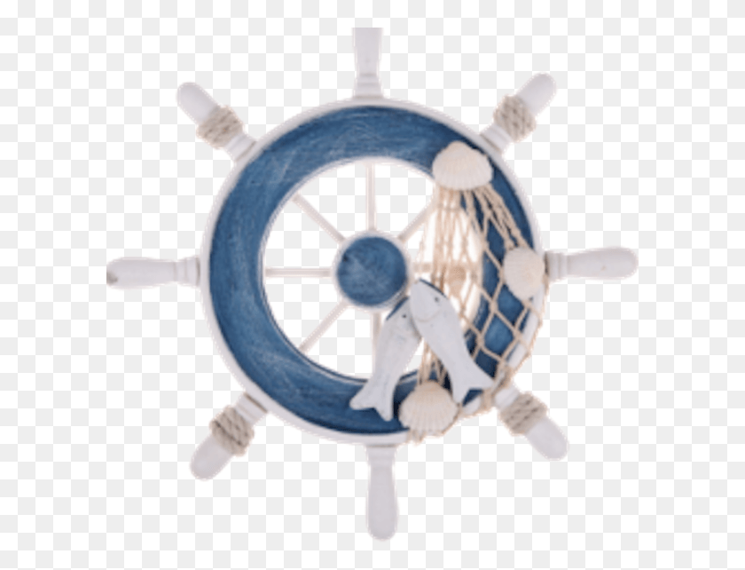 601x582 Blue Nautical Ship Wheel Boat Ship Rudder, Porcelain, Pottery HD PNG Download
