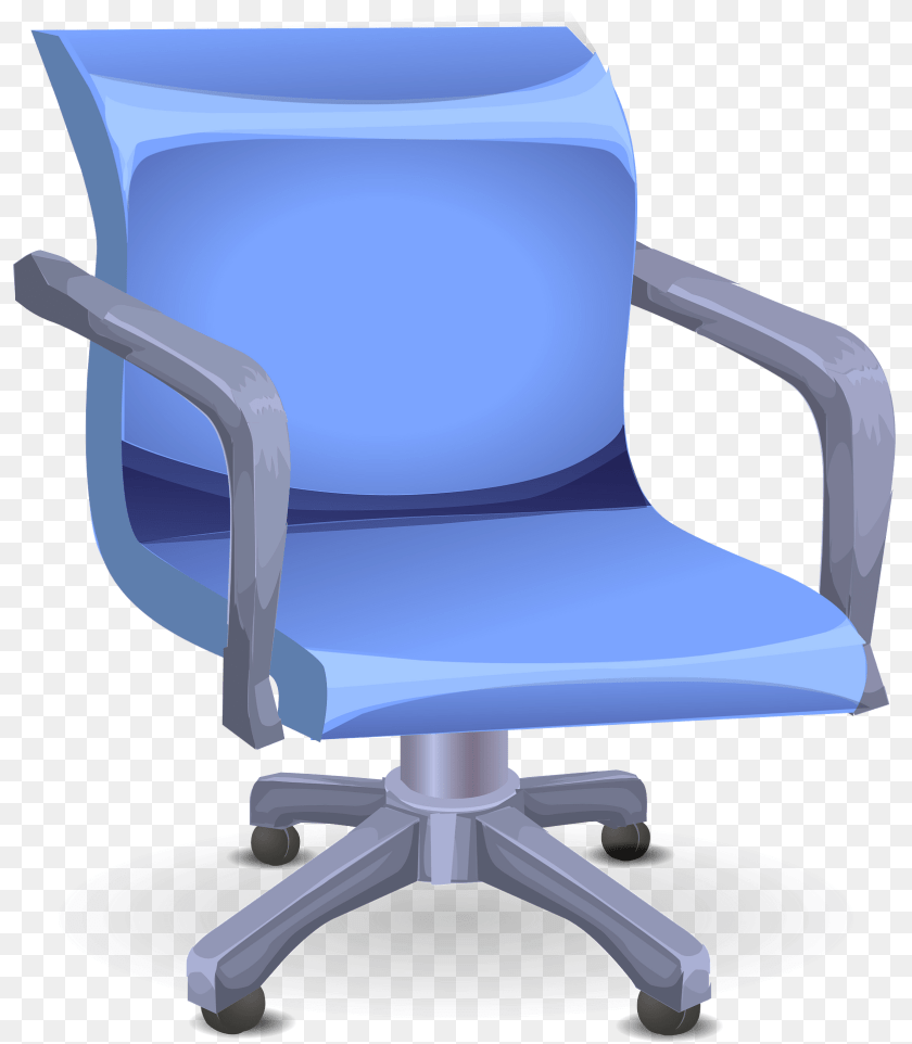 1677x1920 Blue Office Hydraulic Chair Clipart, Cushion, Furniture, Home Decor, Armchair PNG