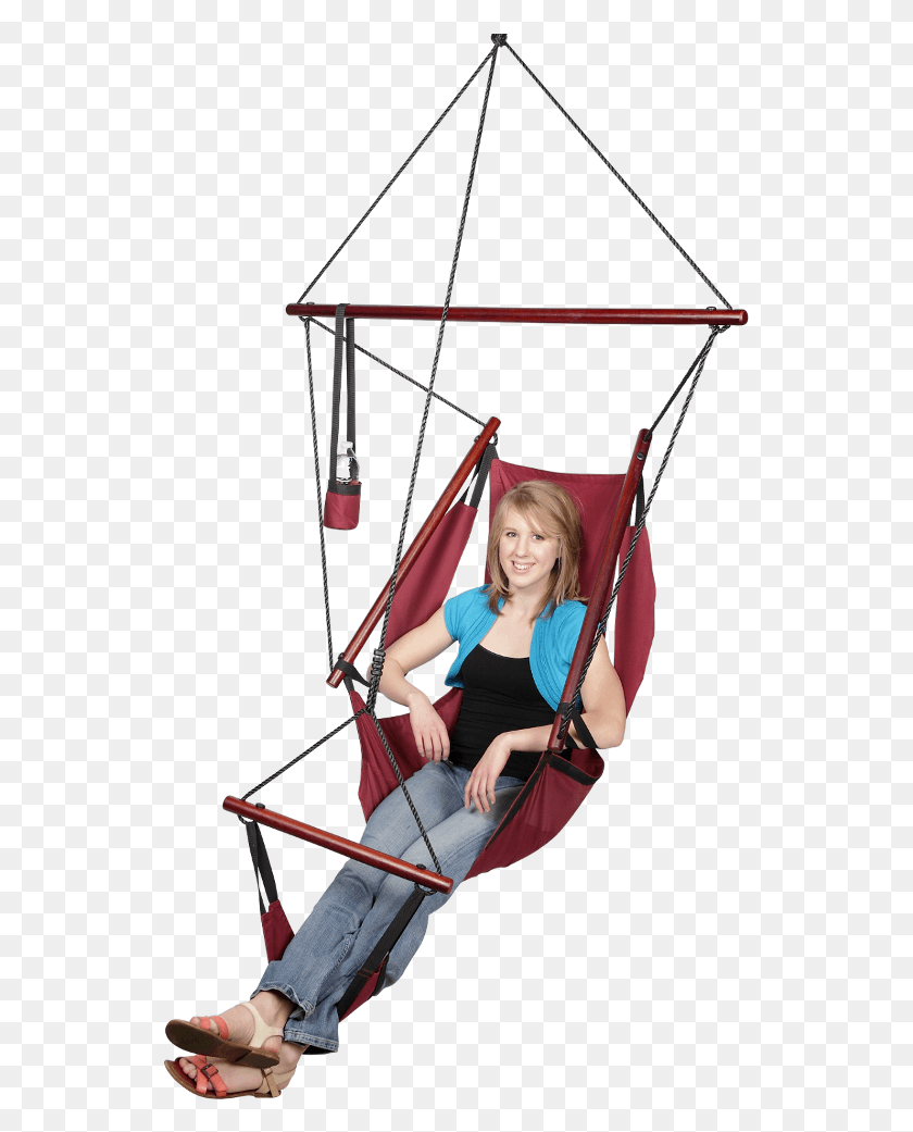 539x981 Blue Outdoor Hammocks Transparent Background Swing, Bow, Furniture, Person HD PNG Download