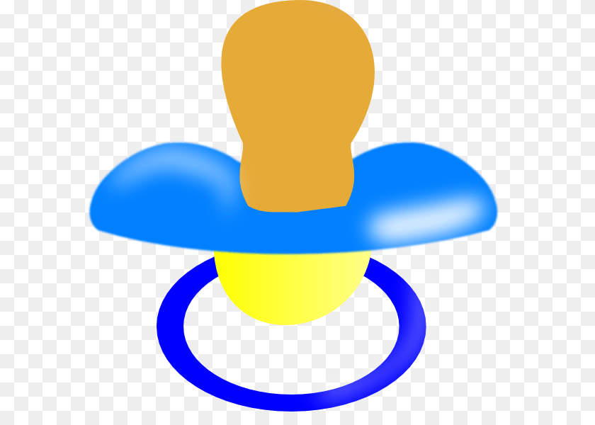 600x600 Blue Pacifier Clip Art, Toy, Rattle PNG