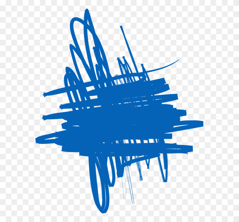 591x720 Descargar Png / Línea De Pintura Azul Png