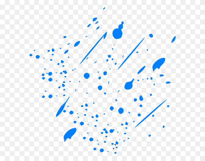 600x600 Salpicadura De Pintura Azul, Confeti, Papel Hd Png