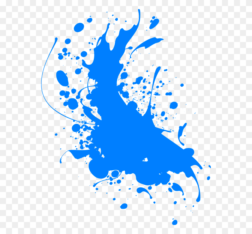 566x720 Blue Paint Splatter Color Splash Blue, Nature, Outdoors, Graphics HD PNG Download