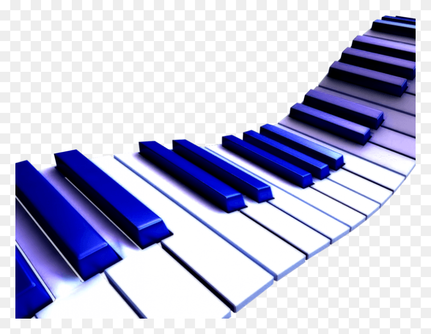 791x600 Descargar Png Piano Azul Teclas De Piano Azul, Electrónica, Teclado, Actividades De Ocio Hd Png