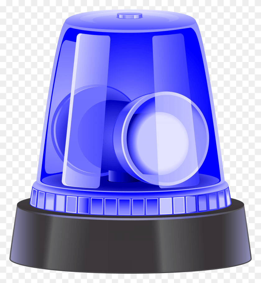 4030x4412 Blue Police Siren, Bottle, Jar, Water Bottle HD PNG Download