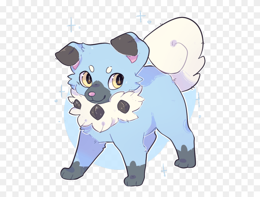496x578 Blue Pupper To Wish You Well On Your Shinies Shiny Rockruff Art, Sunglasses, Accessories, Accessory HD PNG Download