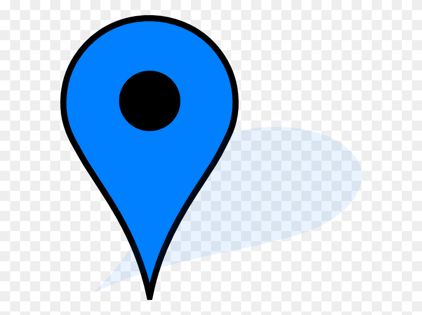 600x567 Синяя Канцелярская Кнопка Синий Маркер Карты Google, Сердце, Воздушный Шар, Мяч Hd Png Скачать