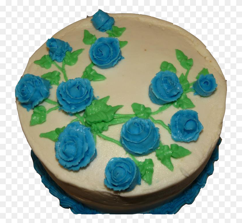 737x715 Blue Roses 2 Blue Rose, Birthday Cake, Cake, Dessert HD PNG Download