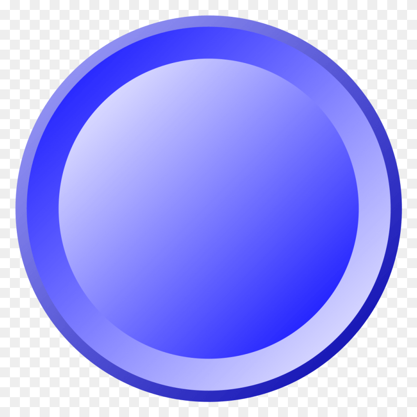 997x997 Blue Round Button Round Button In, Sphere, Balloon, Ball HD PNG Download
