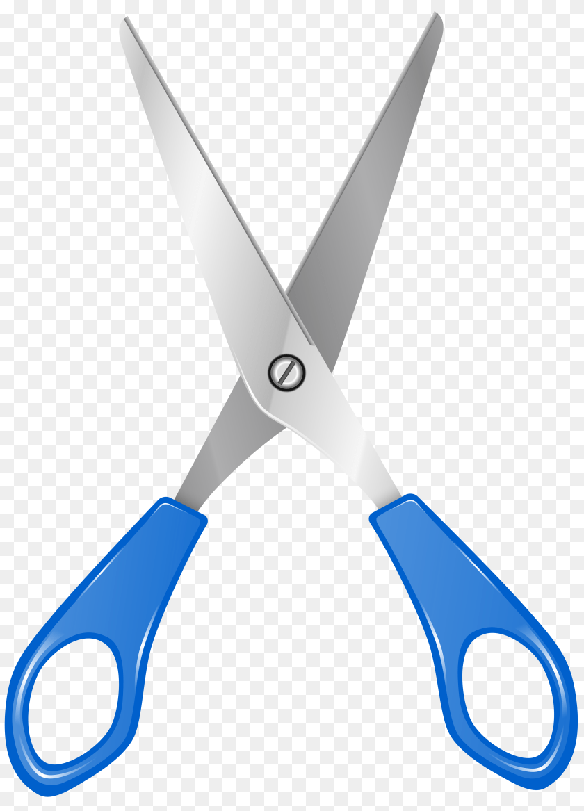 5756x8000 Blue Scissors Clip Art, Blade, Shears, Weapon Transparent PNG