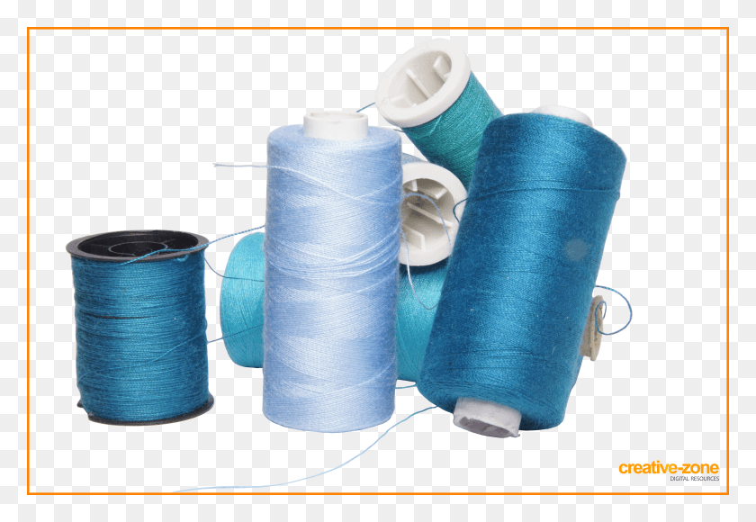 6030x4020 Blue Sewing Threads HD PNG Download