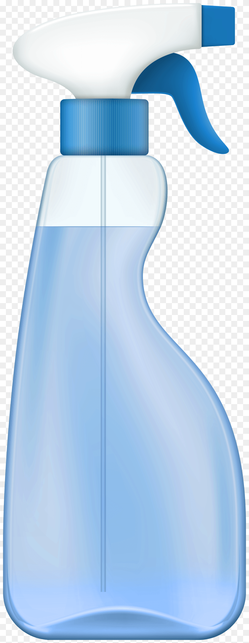 Blue Spray Cleaner Clip Art, Bottle, Water Bottle Transparent PNG