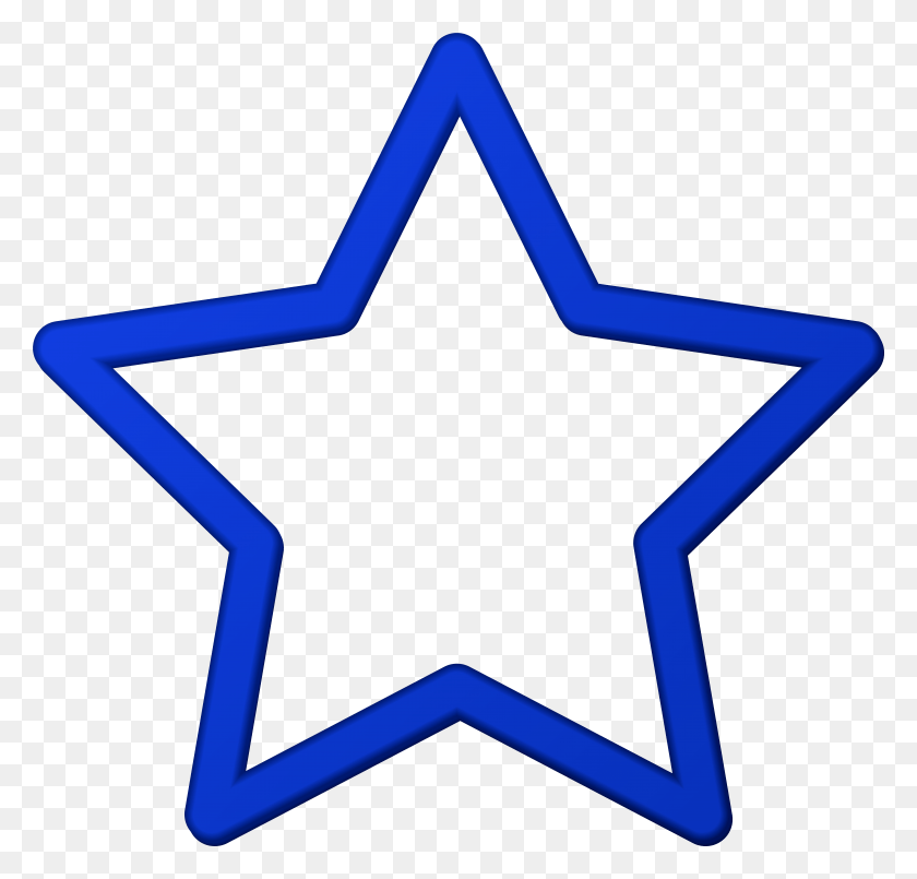 7925x7578 Blue Star Border Frame Clip Art, Symbol, Star Symbol HD PNG Download