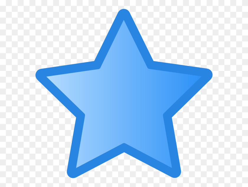 600x573 Blue Star Clipart, Symbol, Star Symbol, Cross HD PNG Download