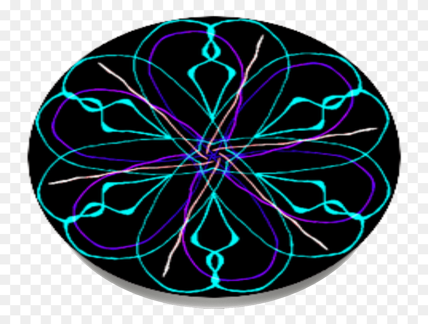 736x577 Blue Star Popsockets Circle, Light, Neon, Pattern Descargar Hd Png
