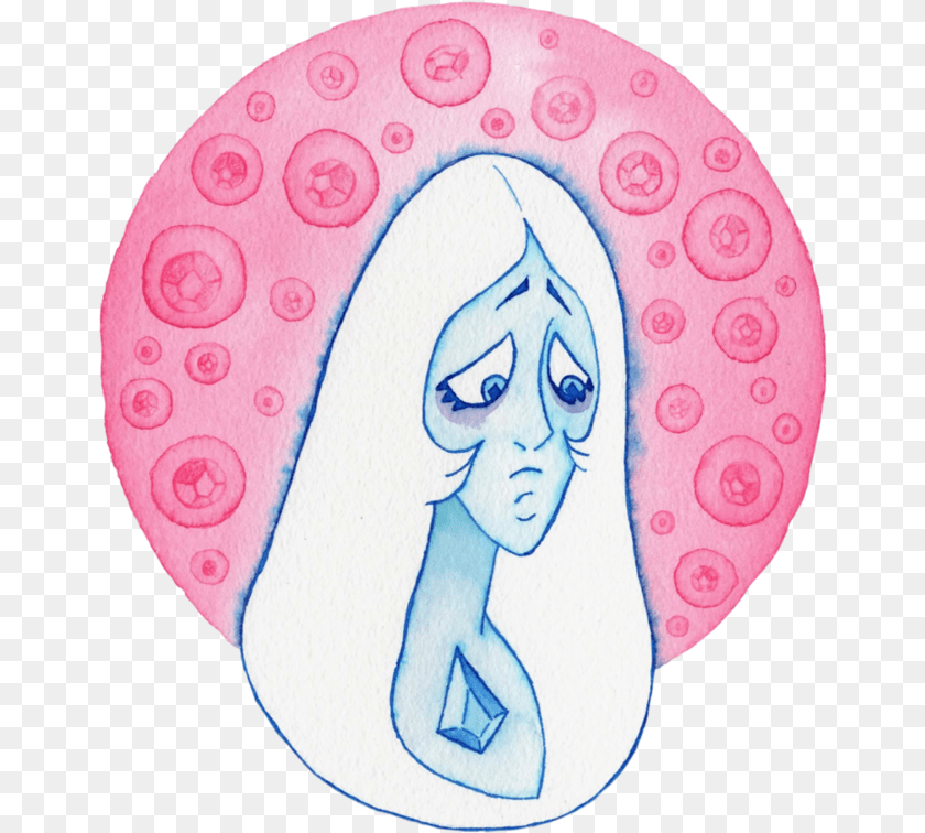 664x756 Blue Steven Universe Gems By Alba R Gem Diamond Crystal Gems Steven Universe, Home Decor, Art, Drawing, Person Sticker PNG