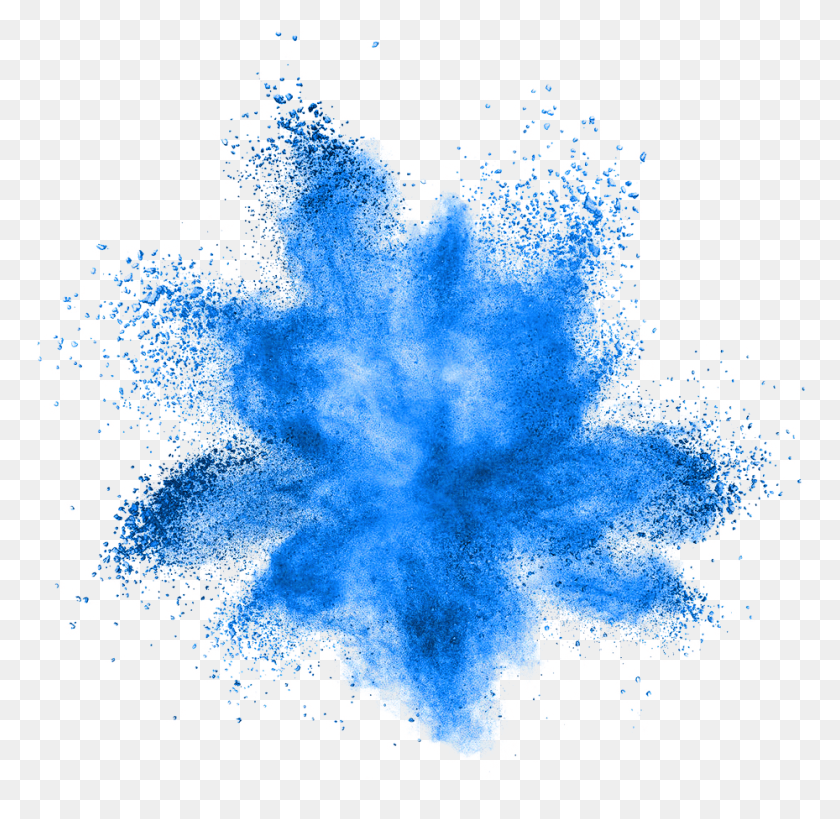 929x904 Blue Sticker Transparent Powder Explosion, Snowflake, Pattern, Fractal Descargar Hd Png