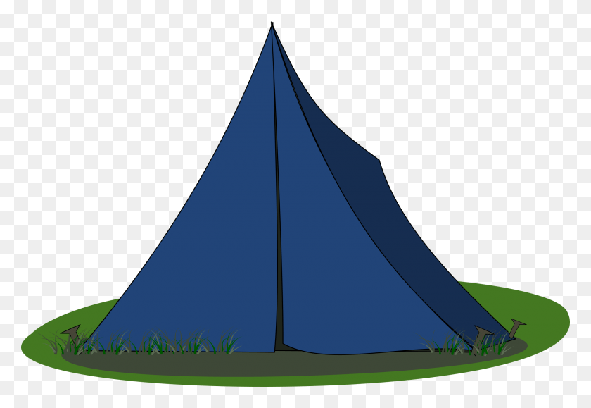 2400x1598 Blue Tent Blue Tent Clipart, Triangle, Field, Camping HD PNG Download
