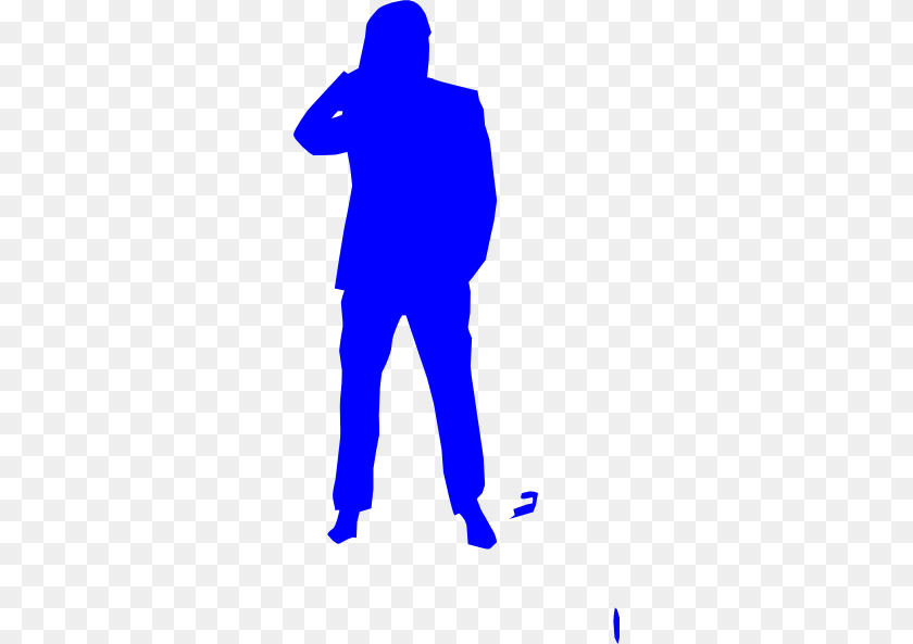 Blue Thinking Man Editted Clip Art, Silhouette, Adult, Male, Person Clipart PNG
