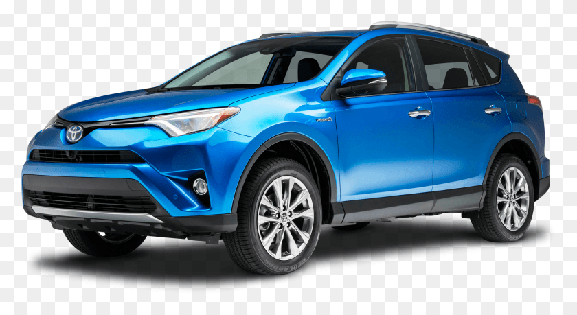 1855x950 Blue Toyota Rav4 Hybrid Car Image Rav4 Hybrid 2015, Vehicle, Transportation, Automobile HD PNG Download