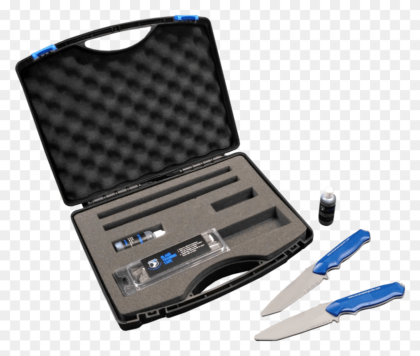 2693x2248 Blue Training Knife Kit Cosmetics, Weapon, Weaponry, Blade Descargar Hd Png