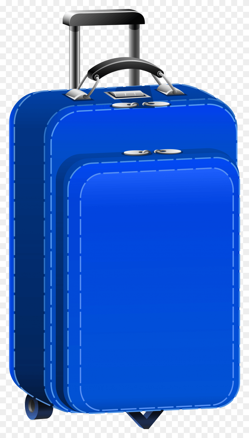 2701x4907 Blue Travel Bag Clipart Picture Travel Bag Clipart, Luggage, Suitcase, Mailbox HD PNG Download