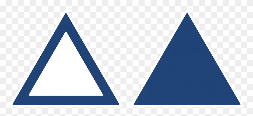 5815x2445 Triángulo Azul Png / Triángulo Azul Hd Png